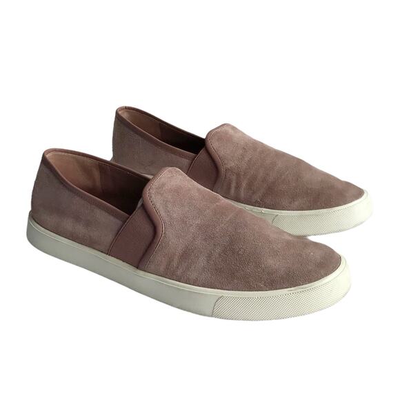 Vince Blair Suede Slip On Platform Sneakers Size 9 Pink Academia Minimalist - Picture 1 of 12